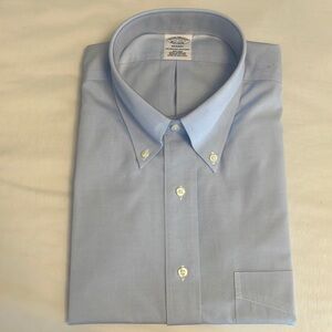 Brooks Brother blue dress shirt new with tags 17 34